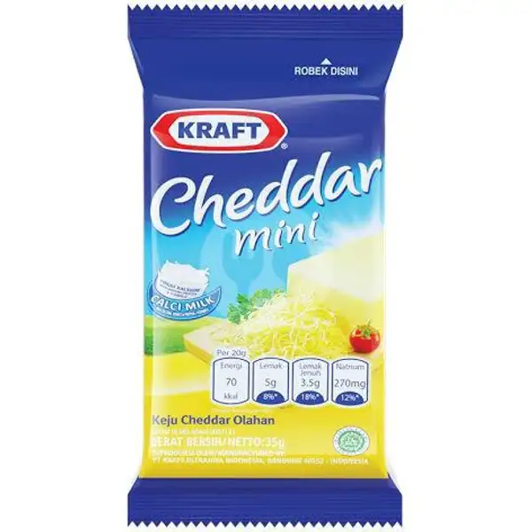 Kraft Ceddar Mini 30 g | Frozza Frozen Food