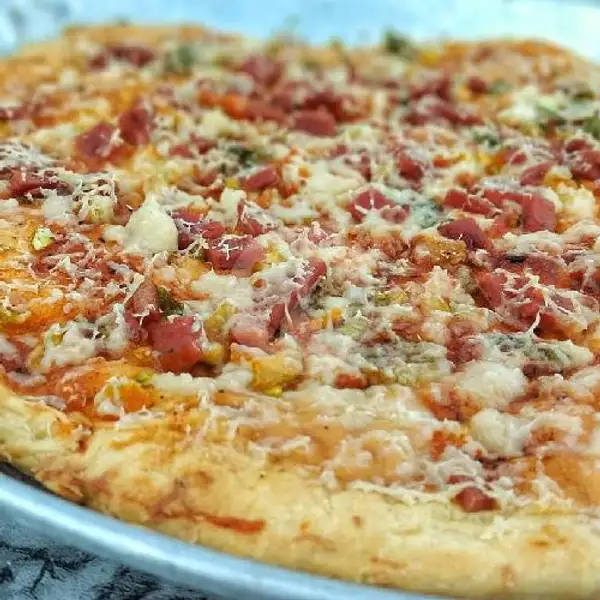 Pizza Smoke Beef Size 20cm | Kedai Roti Bakar Big Size, Pisangan Lama