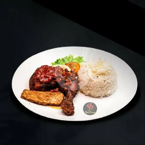 Ayam Gosong Semar | Steak Semar, Melong