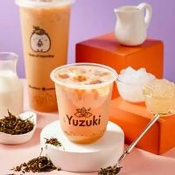 Roasted Milk Tea 2 Toppings (S) | Yuzuki Tea & Bakery Majapahit - Cheese Tea, Fruit Tea, Bubble Milk Tea and Bread