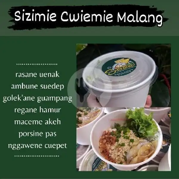 Cwiemie Yamin + bakso / pangsit Basah | Pangsit Mie Sizimie Cwiemie Malang, Penanggungan