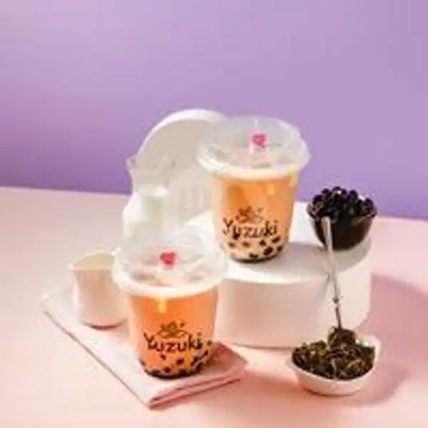 Roasted Boba Milk Tea (S) | Yuzuki Tea & Bakery Majapahit - Cheese Tea, Fruit Tea, Bubble Milk Tea and Bread
