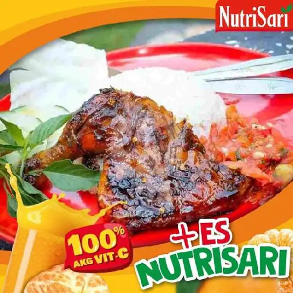 Paket Geprek Ayam Bakar+Nutrisari | Ayam Geprek Bogasari Pusat Renon, Denpasar