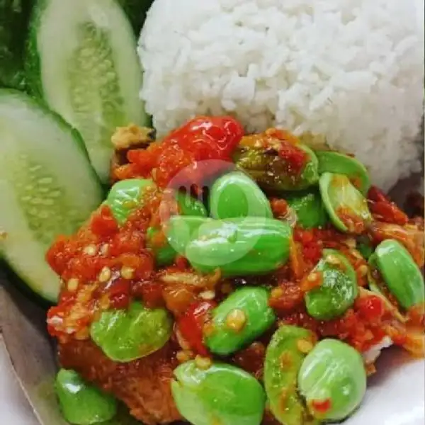Nasi+Ayam Ramuak Sambal Jengkol/Petei+Tahu Terong+Teh Es/Nutrisari | Pecel Ayam & Ayam Geprek DZ, Gg Mela
