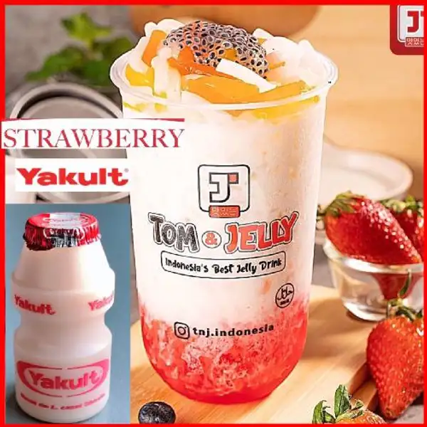 Strawberry Mix Yakult | Minuman Tom And Jelly, Kezia