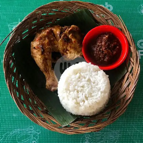 Ayam Bakar Sambal  + Nasi Putih | Sate Gurita Warung Sunny, Sekarwangi