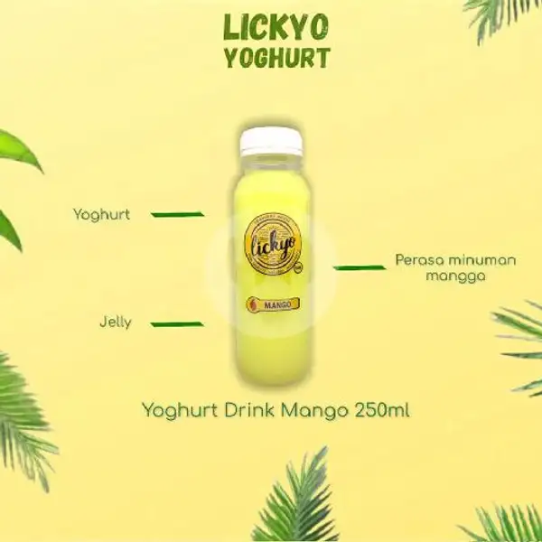 Yoghurt Drink Mango 250ML | LickYo Creamy Yoghurt, Reog