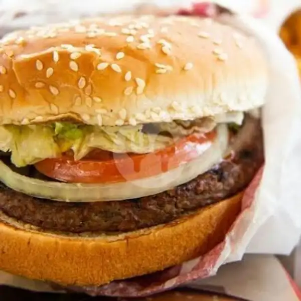 I Burger Kebab Besar + Keju Chedaar / Mozarells | kebab arrahman, Teluk Betung Utara