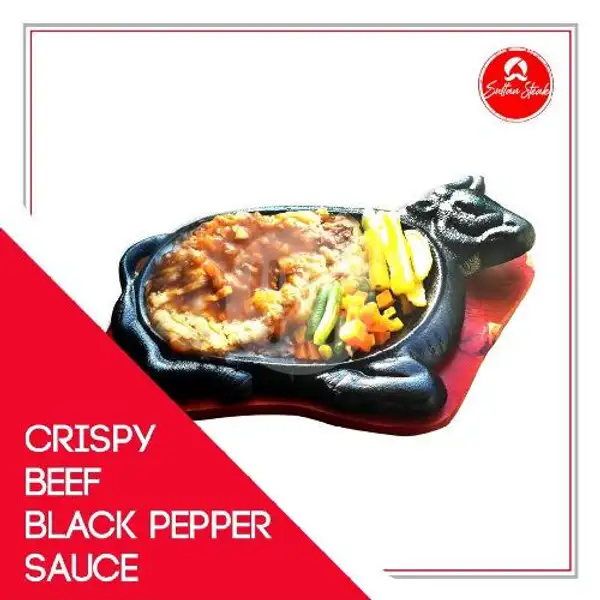 Crispy Beef Steak Single Blackpaper Sauce | Sultan Steak Sawojajar
