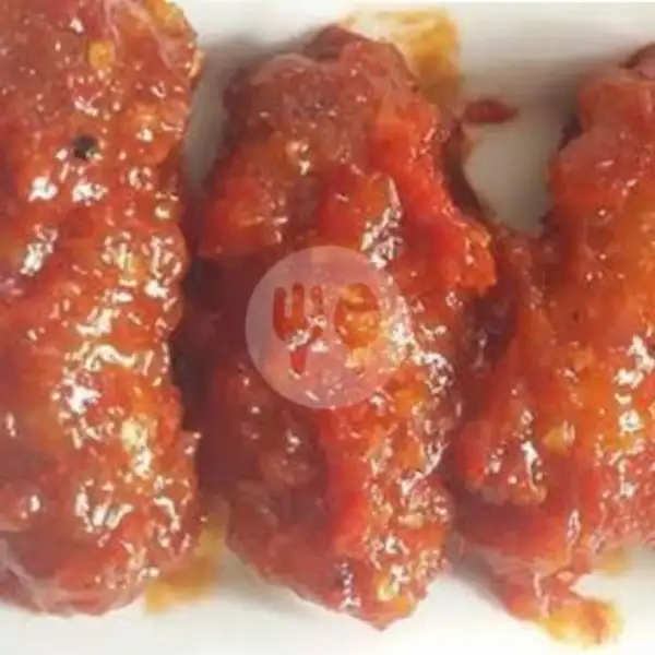 Chicken Wing Spicy Aja + Pulpy Orange | Telur Geprek Sarweng Bandung, Tubagus Ismail Dalam