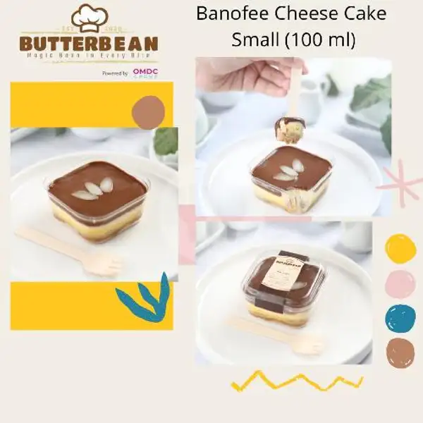 Dessert Box Banofee Nutella Cheese Small (100 ml) | Butterbean Cake Patisserie