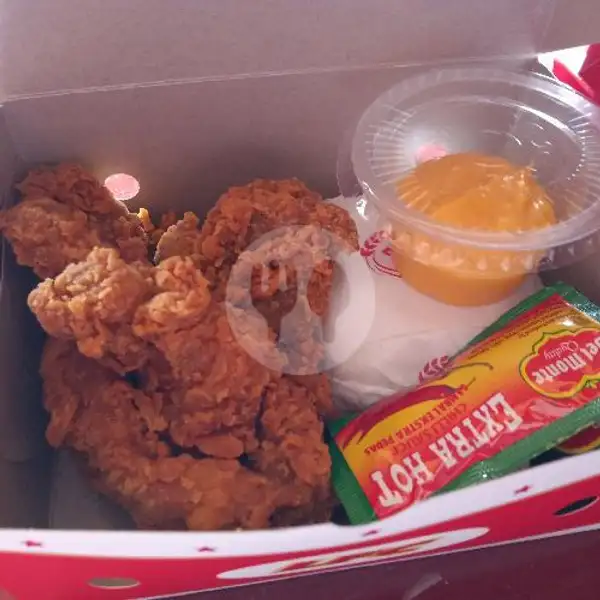 Paket Nasi Kotak + Dada + Sauce Keju | Liber'o Fried Chicken, Cabang Kimaja-1 Way Halim