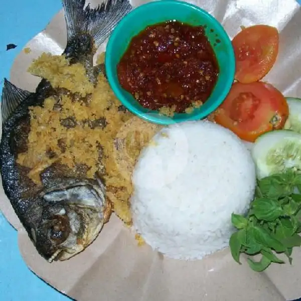 Paket Nasi Ikan Bawal Goreng Kremes | Pecel Lele Ayam Bebek Goreng Arto Moro Joyo, Kodam