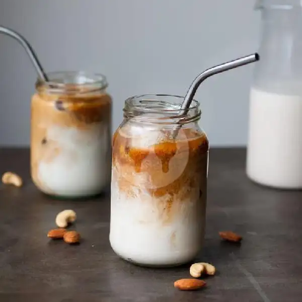 Iced Almond Soymilk Latte | Kulkul Yogurt and Drink