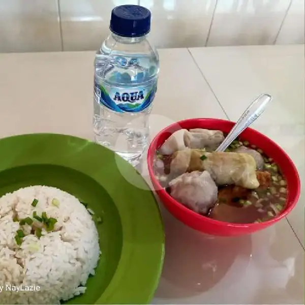 Paket Nasi Bakwan + Air Mineral | Bakwan Kedung Cowek
