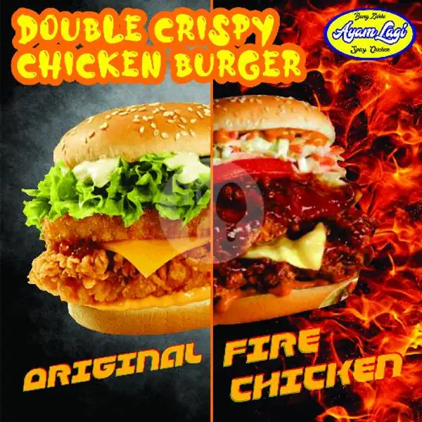 Double Crispy Chicken Burger | Ayam Lagi Bang Zakki, Medan Satria