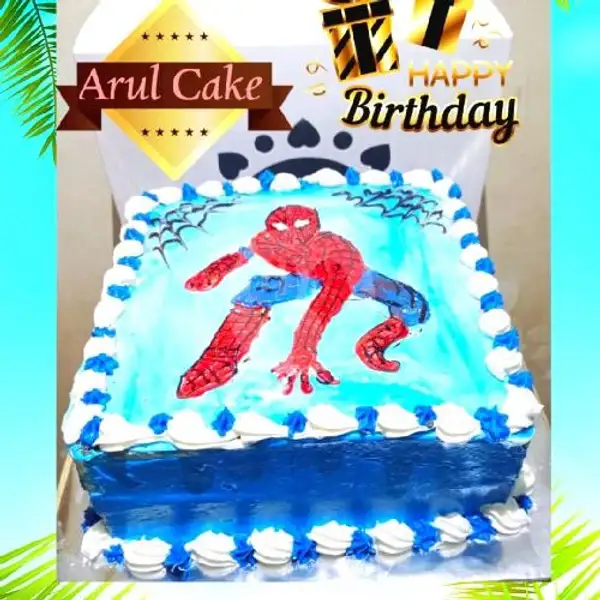 Blackfores Spesial Bakerry, Karakter Spiderman : Ukuran : 22x22 | Kue Ulang Tahun ARUL CAKE, Pasar Kue Subuh Senen