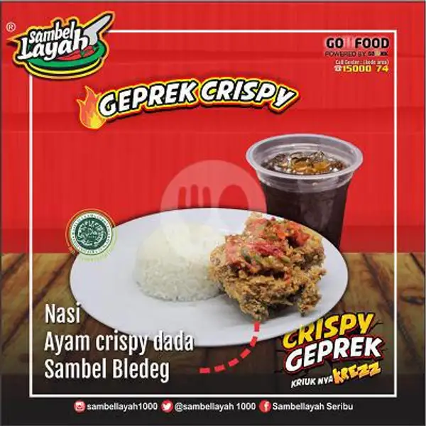 Paket Crispy Dada | Sambel Layah, Batang