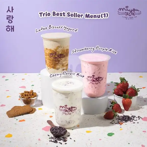 Miyou's Trio (3) Best Seller 1 | Miyou Rice Yogurt Drink, Trans Studio Mall Makassar - TSM