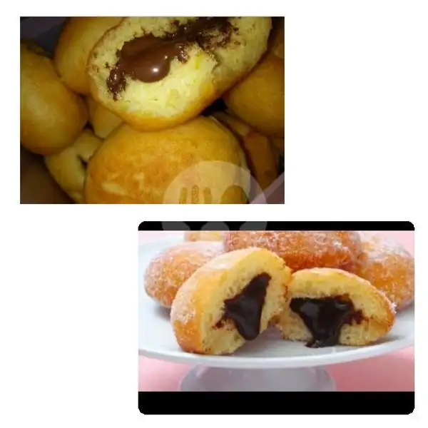 Donut Kentang isi Cokelat Lumerrrrrr Isi 4 Biji | Sego Sambel Bluru Dan Es Air Mata Kucing & Teh Nusa, Perum. Bluru Permai