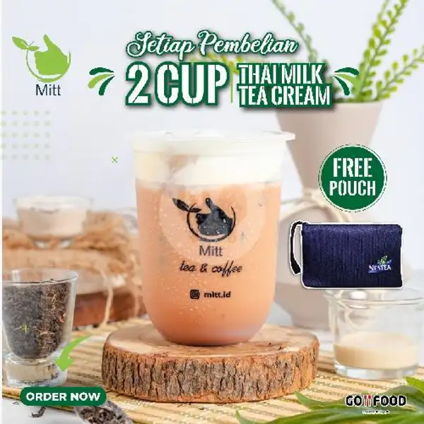 Beli 2 Thai Milk Tea Cream, Gratis Dompet | MITT Cafe, Panbill Mall
