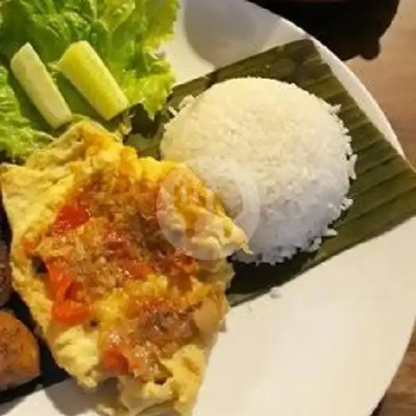 Paket Nasi Telur Dadar + Es Teh | Pop Ice & Takoyaki Ruby, Tegalsari