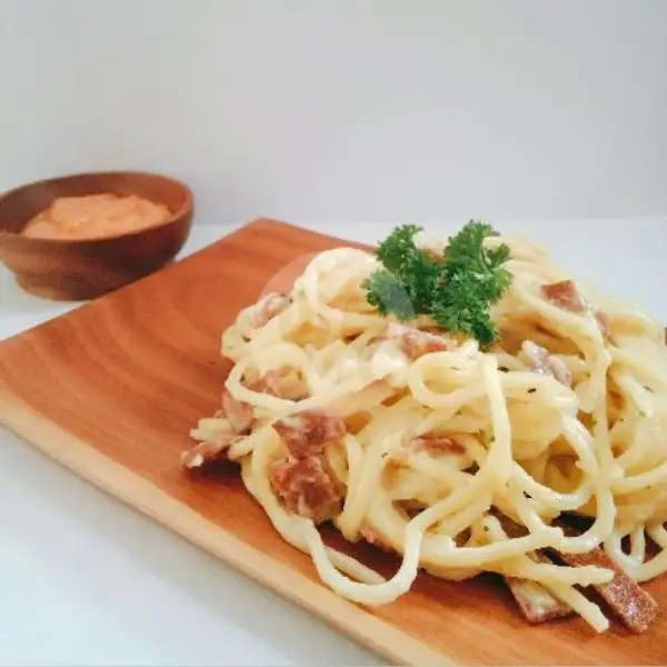 Creamy Pasta Spaghetti | W I (warung ibu) Cihampelas Cimaung