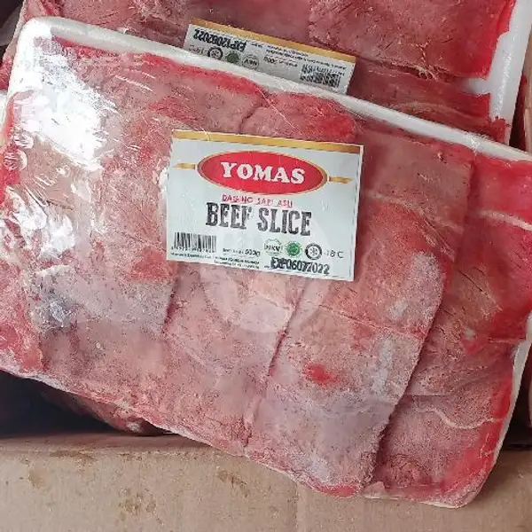 YOMAS Beef Slice 500 Gr | Frozen Food Rico Parung Serab