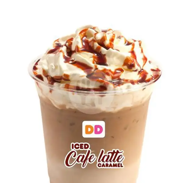 Cafe Latte Caramel (Ukuran L) | Dunkin' Donuts, Kedaton Lampung