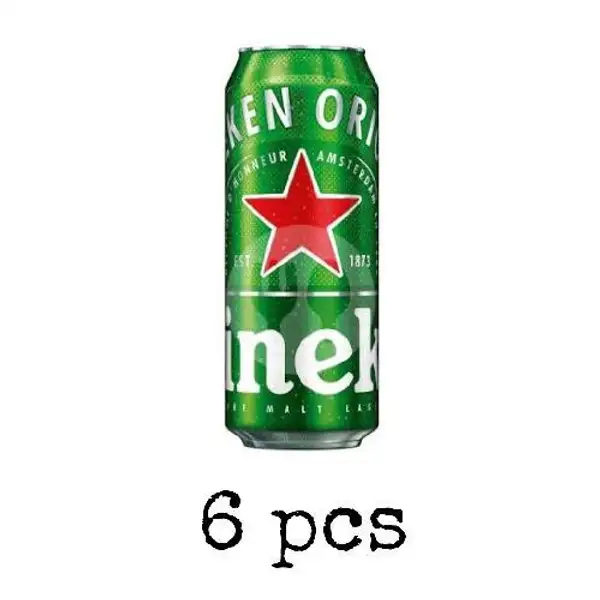 6 Pcs Heineken Can 500ml | Buka Botol Green Lake