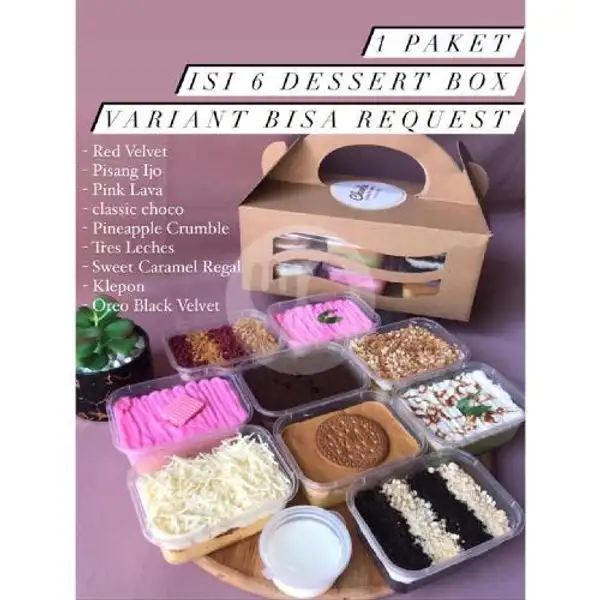 Paket Dessert Box isi 6(Any Variant) | Cherlin Bakery, Pedurungan