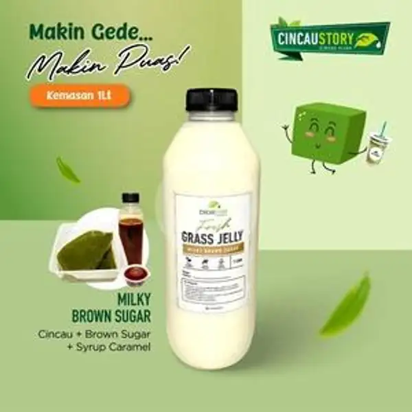 1 Liter Cincau Milky Brown Sugar | Cincau Story, Mal Olympic Garden