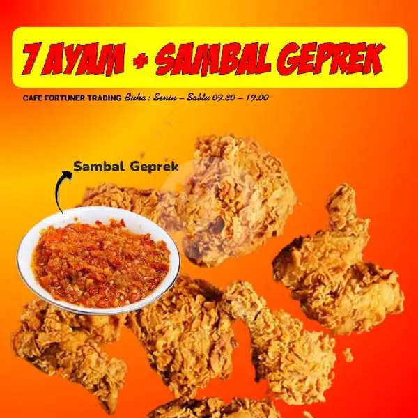 7 Ayam + Sambal Geprek | Cafe Fortuner Trading, Air Itam