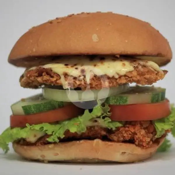 Double Chicken Regular Mozarella | Burger Time, Bidar