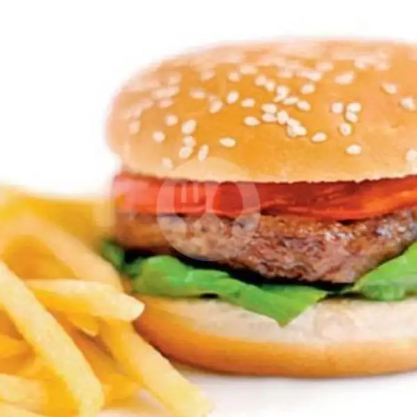 Paket Burger Spesial + French-fries | Hot Chicken Wing 