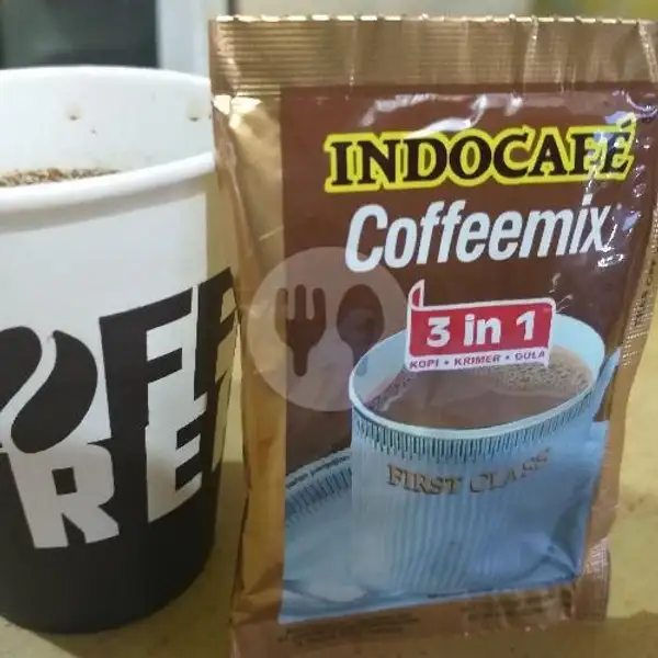 Kopi Indocafe Coffeemix (panas) | Warkop Deya, Moh Sudiaman Jati Rasa Tengah