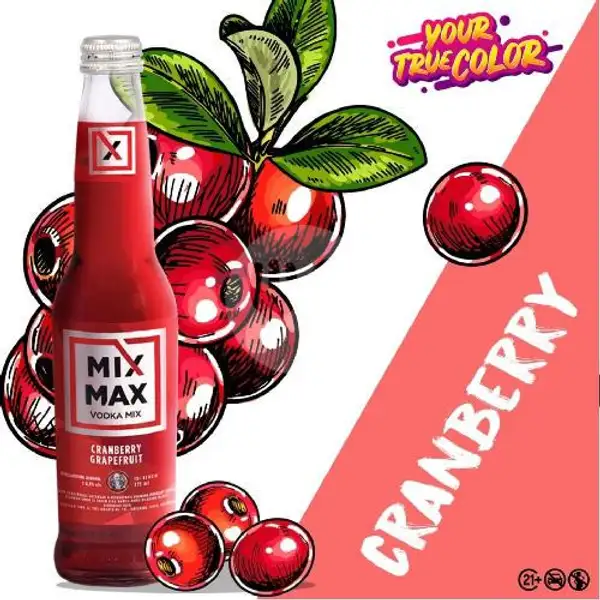Mix Max Cranberry 275ml | Buka Botol Green Lake
