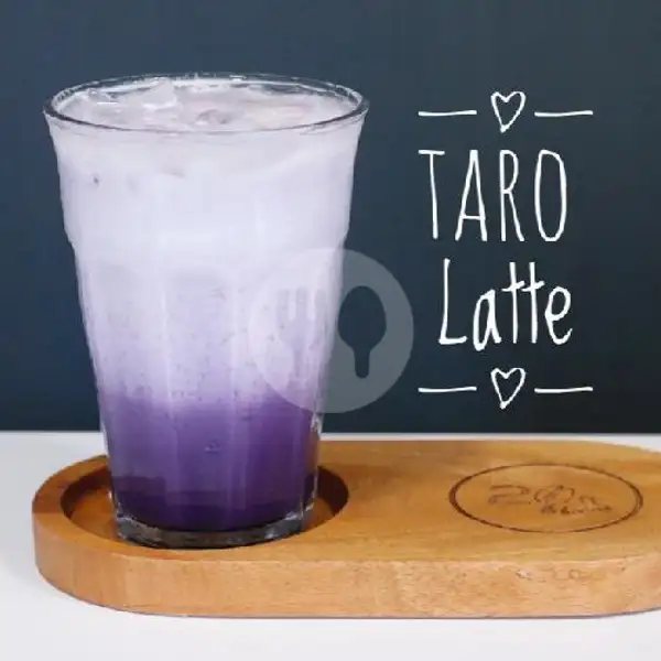Taro Latte (Ice) | 20ft Beans, P. B. Sudirman
