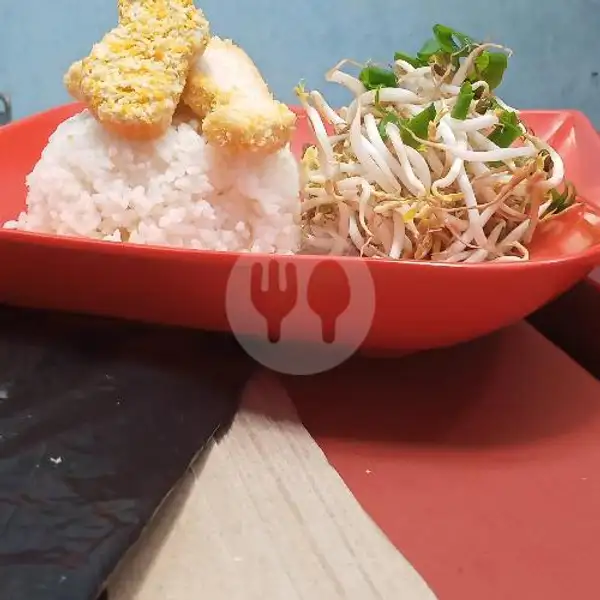 Nasi Chicken Nuget + Cah Toge | Kensu, Pasteur