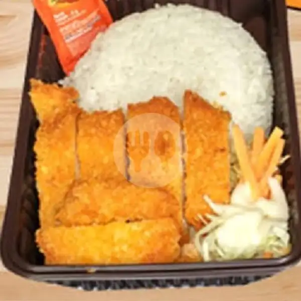 Bento ( Chicken Katsu + Rice With Tomato Sauce) | Popcorn Chicken Alya & Cireng Isi & Cireng Crispy, Kebonagung