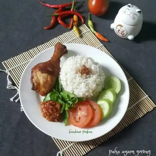 Paket Nasi + Ayam Goreng Paha | Warung Pak Kumis Mangga Besar 13, Sawah Besar