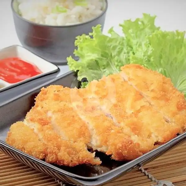 Nasi + Chicken Katsu + Es Teh | Ayam Bakar Klenger