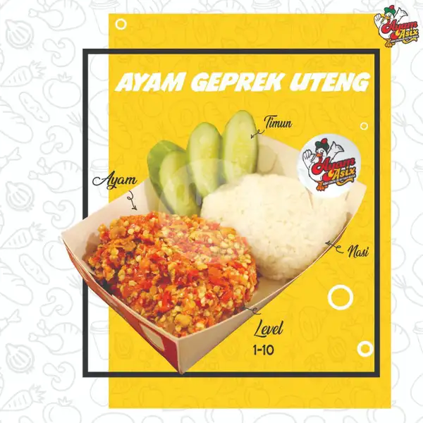 Ayam Geprek Uteng (Level 1-10) | Ayam Asix, Galaxy