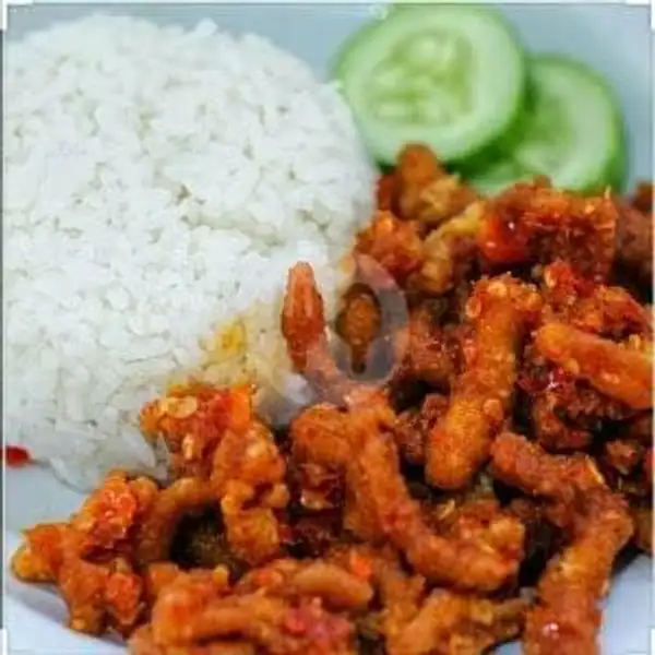 NASI USUS GEPREK(SAMBAL  BAWANG) | Ayam Geprek Bang Cimeng, Sukun