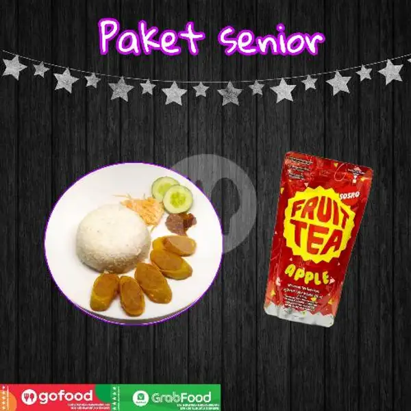 Paket Senior + Fruit tea (Lunch Box) | Bim's Katsu, Bagong Ginayan
