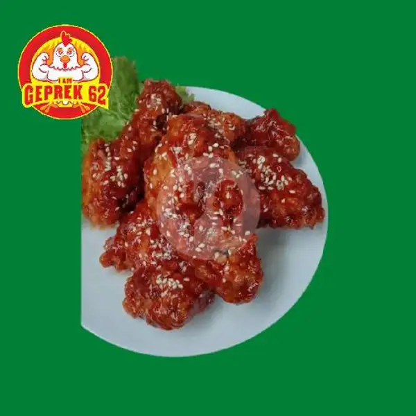 Fire Chicken Tanpa nasi | Ayam Geprek 62, Tenggilis Mejoyo