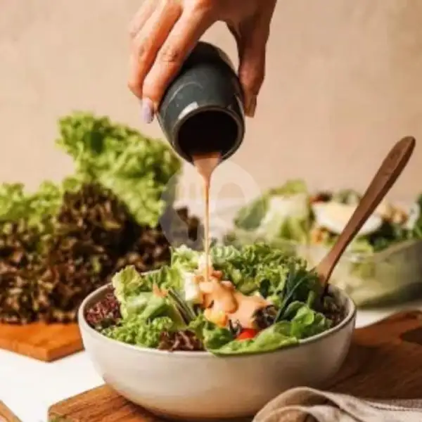 Mix Salad By Croponics With Japanese Sesame Dressing. | Hejo Fresh, Vegan & Vegetarian Eatry