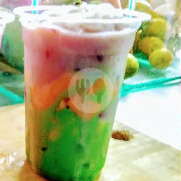 Sup Buah Green Tea | Jus Je_Je & Minuman Segar, Tukad Badung
