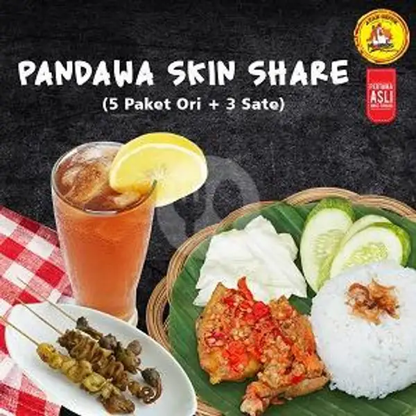 Paket Pandawa Skin Share | Ayam Gepuk Pak Gembus, Grand Depok City
