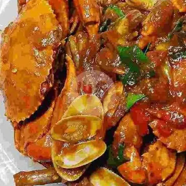 Kepiting Mix Kerang Batik | Kerang Seafood Idola, Keputih